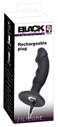 Plug wibrujący analny Black Velvets 7 trybów USB czarny 14 cm