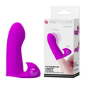 Nakładka wibrująca na palec Pretty Love Maxwell 8,2 cm fioletowa