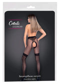Rajstopy erotyczne Cottelli LEGWEAR 30 den z otwartym krokiem