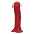 Dildo wibrujące Loveline duży czerwony 19,8 cm