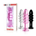 Korek analny szklany Glass Romance Lovetoy 14 cm różowy