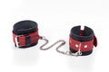 Kajdanki Crazy Horse Whips Collection czerwony Small