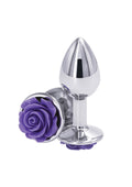 Korek analny Rose Small fioletowy 7,6 cm