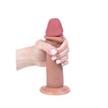 Dildo silikonowe z ruchomą osłonką Fantasy 18 cm
