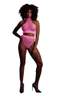 Komplet bielizny z golfem i wysokim stanem Ouch! XS/XL