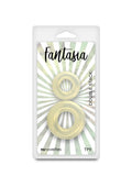 Pierścień erekcyjny Fantasia Double Stack żółty
