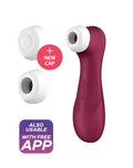 Stymulator łechtaczki Satisfyer Pro 2 Generation 3 Liquid Air USB winny czerwony