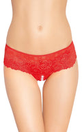 Majtki koronkowe SoftLine Collection czerwone S/M