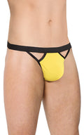 Stringi męskie SoftLine Collection żółte OneSize