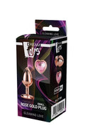Korek analny Gleaming Love Rose Gold 7,1 cm złoty