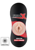 Masturbator waginalny wibrujący Hidden Desire 18 cm jasny odcień skóry