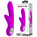 Wibrator króliczek Carol Pretty Love 7 trybów USB fioletowy 19 cm