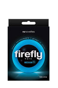 Pierścień na penisa Firefly Halo NS Novelties świecący w ciemności niebieski średni