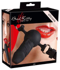 Knebel w kształcie penisa Bad Kitty silikonowy 9,5 cm czarny