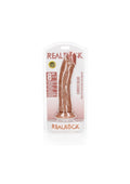 Dildo realistyczne zakrzywione RealRock z przyssawką 20,5 cm