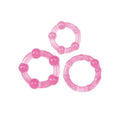 Zestaw 3 pierścieni fallicznych Timeless Stud Toyz4lovers różowy