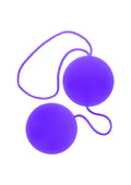 Kulki do treningu mięśni dna miednicy ToyJoy Funky Love Balls fioletowe