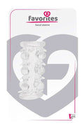 Rękaw stymulujący z koralikami Dream Toys clear