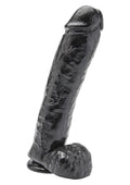 Dildo z jądrami ToyJoy 28 cm czarne