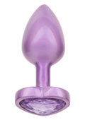 Korek analny Diamond Heart Plug 6 cm fioletowy