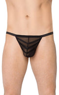 Stringi męskie SoftLine Collection czarne OneSize