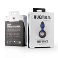Wibrujący plug analny Hueman Deep Space 10 trybów USB fioletowy