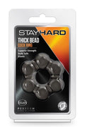 Pierścień erekcyjny Stay Hard Thick Bead Blush czarny