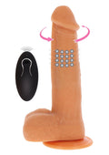 Wibrator realistyczny z obrotowymi koralikami ToyJoy 21 cm