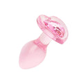 Korek analny szklany EasyToys 7 cm różowy