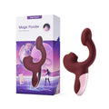 Wibrator z funkcją lizania Magic Ponder Magic Motion czerwony