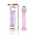 Dildo szklane Lovetoy Romance 21 cm różowe