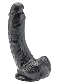 Dildo realistyczne ToyJoy z jądrami 20,5 cm czarne
