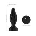 Korek analny wibrujący Limonster 9 trybów USB czarny