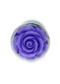 Korek analny z różą MyLove Toys 7 cm fioletowy