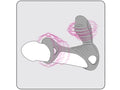 Pierścień wibracyjny Gladiator Adrien Lastic 10 trybów pilot 9 cm