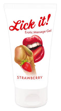 Żel do masażu Lick it! Strawberry 50 ml