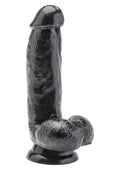 Dildo realistyczne ToyJoy z jądrami 15 cm czarny