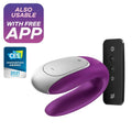 Wibrator dla par Satisfyer Double Fun fioletowy