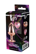 Korek analny Gleaming Love Dream Toys 9,5 cm różowe złoto