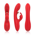 Wibrator króliczek Crazy Horse czerwony 22,3 cm 9 trybów USB