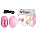 Jajko wibrujące Magic Box Pretty Love 12 trybów wibracji 7 trybów stukania USB różowe