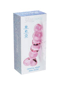Dildo analne szklane Crystal Heart ToyJoy 15 cm