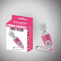 Masażer typu wand mini Power Escorts 6,5 cm różowy
