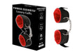 Kajdanki Luxury cuffs Power Escorts czarno-czerwone