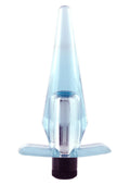 Wibrujący korek analny Seven Creations 11,2 cm przezroczysty