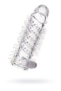 Nasadka na penisa A-Toys Fril z wibrującym bulletem 13,4 cm przezroczysty