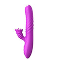Wibrator posuwisty Angelia 20 trybów USB podgrzewany fioletowy 21,9 cm