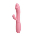 Wibrator punktu G z stymulatorem Snappy Pretty Love 19,5 cm różowy 30 trybów USB
