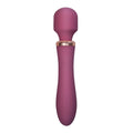Masażer typu wand Crushious Jinx 21 cm 10 trybów podgrzewany USB czerwone wino