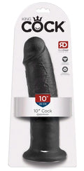 Dildo realistyczne King Cock ciemny 25,4 cm